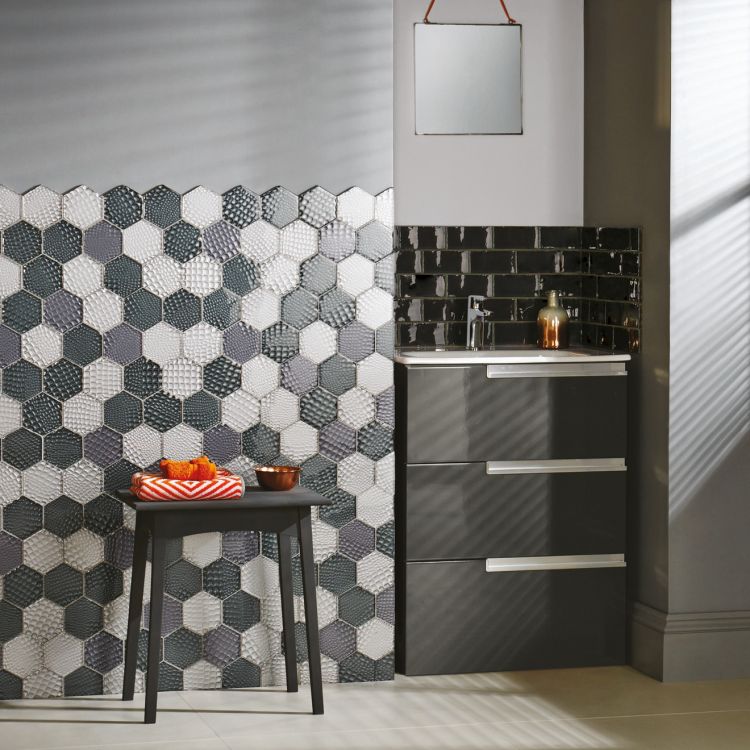 Glassworks Hexagon Mosaic