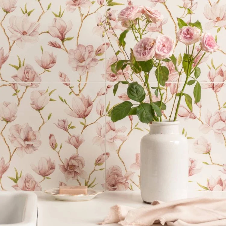 English Garden Magnolia Single Tile