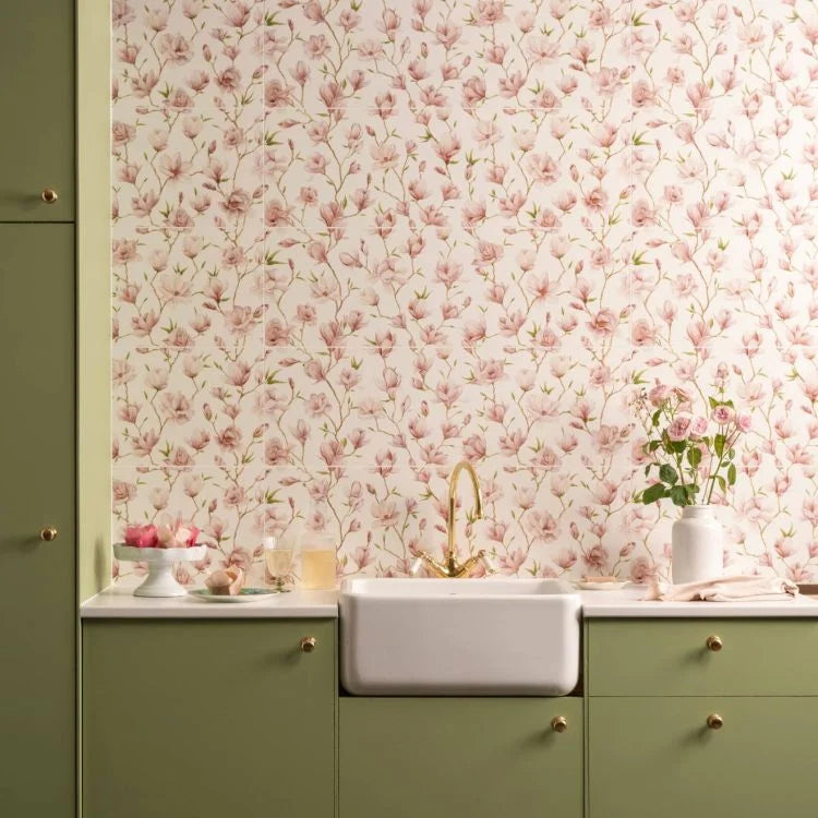 English Garden Magnolia Single Tile