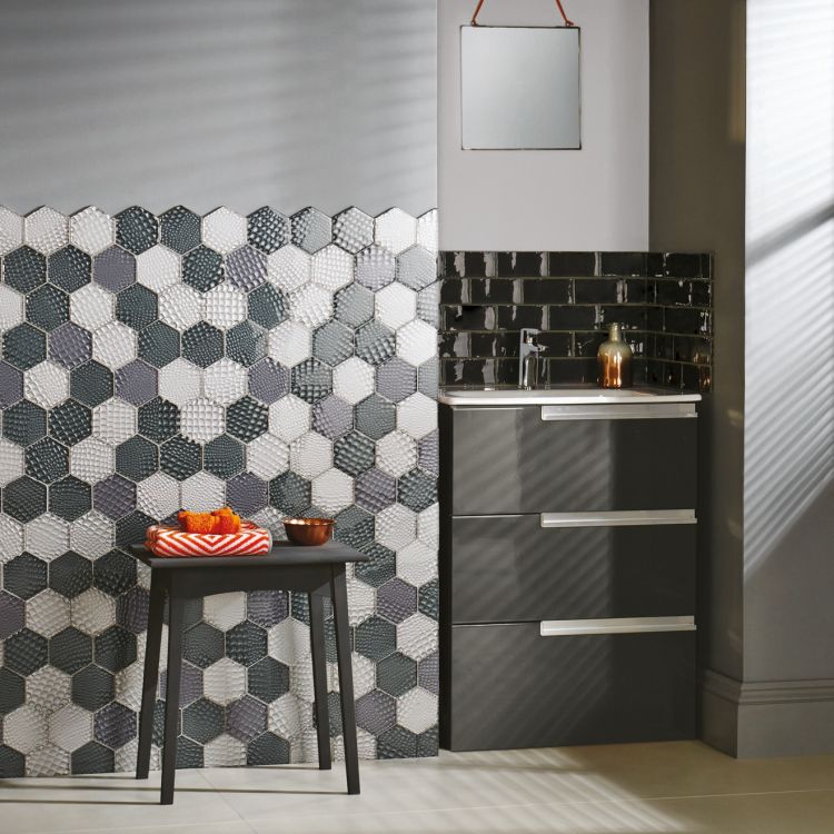 Glassworks Hexagon Mosaic