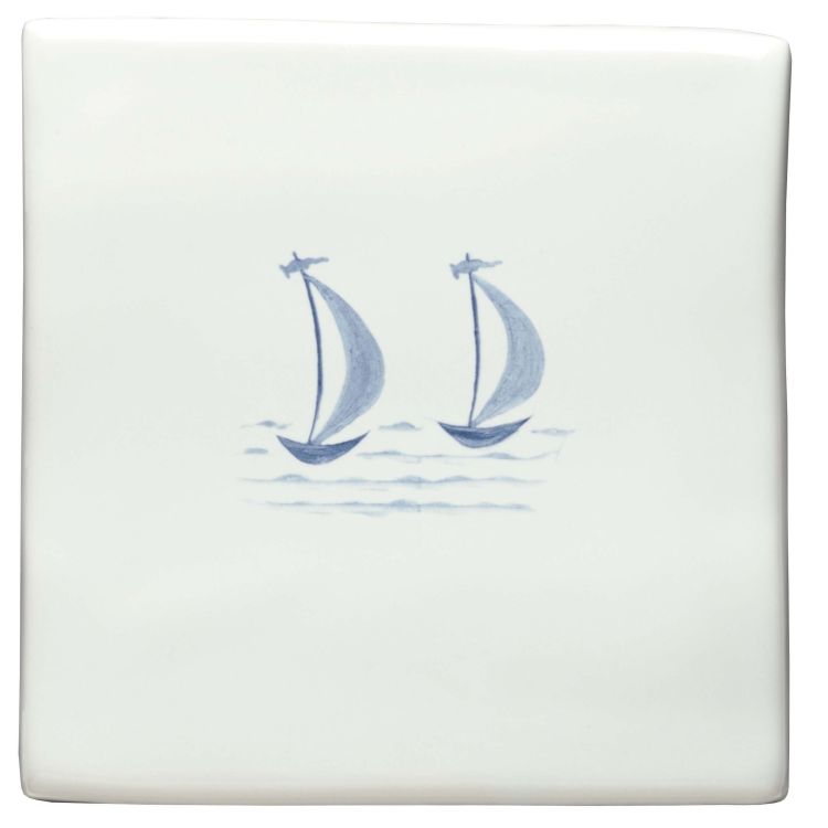 Classic English Delft Hand Painted Boats