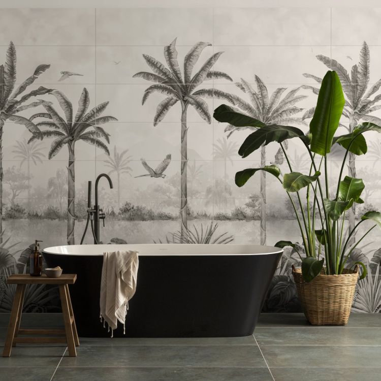 Tropical Oasis Monochrome